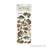Artikelbild des Artikels “Stamperia Rub On Transferfolie - Forest Leaves Animals “