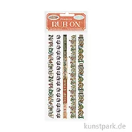 Artikelbild des Artikels “Stamperia Rub On Transferfolie - Furry Friends Stripes “