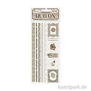 Artikelbild des Artikels “Stamperia Rub On Transferfolie - Old Lace Stripes “
