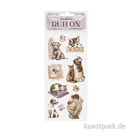 Artikelbild des Artikels “Stamperia Rub On Transferfolie - Quiet Days Dogs Cats “