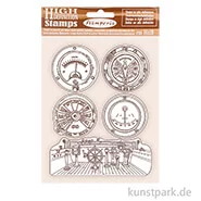 Artikelbild des Artikels “Stamperia Rubber Stamps - Lady Vagabond Lifestyle Enginess, 14 x 18 cm “