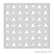 Artikelbild des Artikels “Stamperia Schablone - Candy Christmas Tree Pattern, 18 x 18 cm “