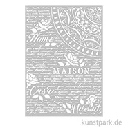 Artikelbild des Artikels “Stamperia Schablone - Casa Granada Home Maison, DIN A4 “