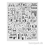 Artikelbild des Artikels “Stamperia Schablone - Christmas Village, 20 x 25 cm “