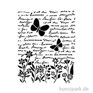Artikelbild des Artikels “Stamperia Schablone - Daisy Art Letter and Butterfly, 20 x 25 cm “