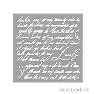 Artikelbild des Artikels “Stamperia Schablone - Masquerade Handwriting, 12 x 12 cm “