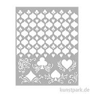 Artikelbild des Artikels “Stamperia Schablone - Master of Magic Cards Pattern, 20 x 25 cm “
