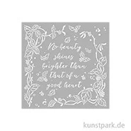 Artikelbild des Artikels “Stamperia Schablone - Woodland Frame with Leaves, 18 x 18 cm “