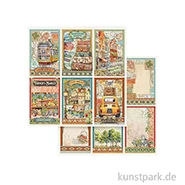 Artikelbild des Artikels “Stamperia Scrappapier - Art of Travelling 6 Cards, 30,5 x 30,5 cm “