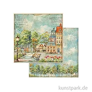 Artikelbild des Artikels “Stamperia Scrappapier - Art of Travelling Bench, 30,5 x 30,5 cm “