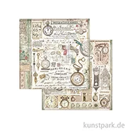 Artikelbild des Artikels “Stamperia Scrappapier - Brocante Antiques Clocks, 30,5 x 30,5 cm “