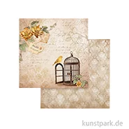 Artikelbild des Artikels “Stamperia Scrappapier - Golden Harmony Cage, 30,5 x 30,5 cm “