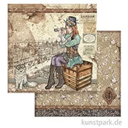 Artikelbild des Artikels “Stamperia Scrappapier - Lady Vagabond and Cat, 30,5 x 30,5 cm “