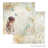 Artikelbild des Artikels “Stamperia Scrappapier - Masquerade Lady Butterfly, 30,5 x 30,5 cm “