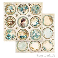 Artikelbild des Artikels “Stamperia Scrappapier - Masquerade Rounds, 30,5 x 30,5 cm “