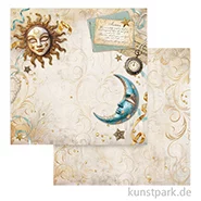 Artikelbild des Artikels “Stamperia Scrappapier - Masquerade Sun and Moon, 30,5 x 30,5 cm “