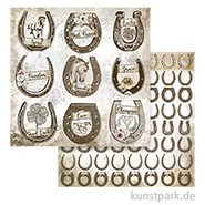 Artikelbild des Artikels “Stamperia Scrappapier - Romantic Horses Horseshoe, 30,5 x 30,5 cm “