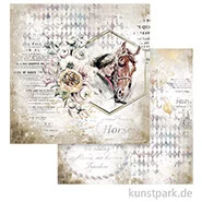 Artikelbild des Artikels “Stamperia Scrappapier - Romantic Horses Lady with Horse, 30,5x30,5 cm “
