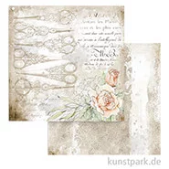 Artikelbild des Artikels “Stamperia Scrappapier - Romantic Threads Scissors, 30,5x30,5 cm “