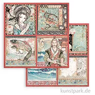 Artikelbild des Artikels “Stamperia Scrappapier - Sir Vagabond in Japan 4 Cards, 30,5x30,5 cm “