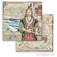 Artikelbild des Artikels “Stamperia Scrappapier - Sir Vagabond in Japan Samurai, 30,5x30,5 cm “