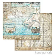 Artikelbild des Artikels “Stamperia Scrappapier - Songs of the Sea Sailing Ship, 30,5 x 30,5 cm “
