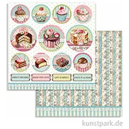 Artikelbild des Artikels “Stamperia Scrappapier - Sweety Mini Cakes Round, 30,5 x 30,5 cm “