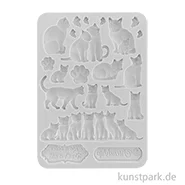 Artikelbild des Artikels “Stamperia Silikon Gießform - Orchids and Cats - Cats, A5 “
