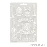 Artikelbild des Artikels “Stamperia Soft Mould (Gießform) - Masquerade Flut and Cakes, A5 “