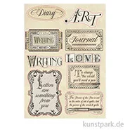 Artikelbild des Artikels “Stamperia Wooden Shapes - Calligraphy Labels, DIN A5 “