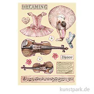 Artikelbild des Artikels “Stamperia Wooden Shapes - Passion Violin and Dance, DIN A5 “