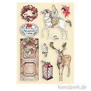 Artikelbild des Artikels “Stamperia Wooden Shapes - Winter Tales Horse and Deer, DIN A5 “