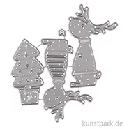 Artikelbild des Artikels “Stanzschablonen Set - Rentierfreunde, 4 Stück “