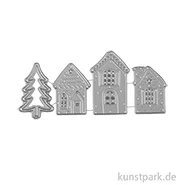 Artikelbild des Artikels “Stanzschablonen Set - Winterhäuser, 4 Stück “
