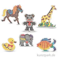Artikelbild des Artikels “Steckbrett für Bügelperlen - Tiere, 6 Stück sortiert “