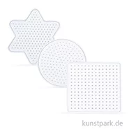 Artikelbild des Artikels “Steckplatten-Set für Bügelperlen - Basic Klein, 3 Stück sortiert “