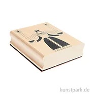 Artikelbild des Artikels “Stempel aus Holz - Engel mit Kerzen, 85 x 100 mm “