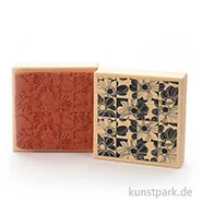 Artikelbild des Artikels “Stempel - Blumen-Schachbrettmuster - 10x10 cm “