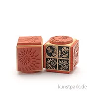 Artikelbild des Artikels “Stempel - Blumen und Blüten in Quadrat und Kreis - Würfel “