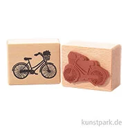 Artikelbild des Artikels “Stempel - Fahrrad mit Blumenkorb, 4 x 5 cm “