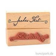 Artikelbild des Artikels “Stempel - Frohes Fest mit Schnörkel, 3 x 8 cm “