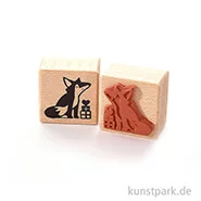 Artikelbild des Artikels “Stempel - Fuchs mit Geschenken, 4 x 4 cm “