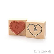 Artikelbild des Artikels “Stempel - Herz mit Blüte - 6x7 cm “