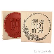Artikelbild des Artikels “Stempel - kommt und feiert mit uns, Größe 9x9 cm “