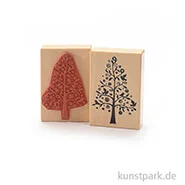 Artikelbild des Artikels “Stempel - Weihnachtlicher Baum mit Vögel - 7x10 cm “
