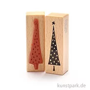 Artikelbild des Artikels “Stempel - Weihnachtsbaum mit Punkten, 3x9 cm “