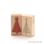 Artikelbild des Artikels “Stempel - Weihnachtsbaum mit wenigen Strichen, 4x7 cm “