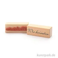 Artikelbild des Artikels “Hochzeitsstempel - Wir Heiraten - 3x8 cm “