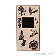 Artikelbild des Artikels “Stempelset - Blumen, 9 Holzstempel + Stempelkissen “