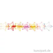 Artikelbild des Artikels “Stern Perlen, Transparent, Farbmix, 14 x 5 mm, 32 Stück “